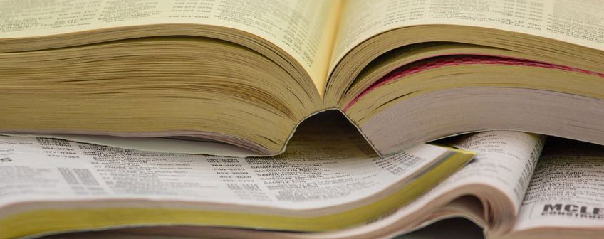 yellow page phone books